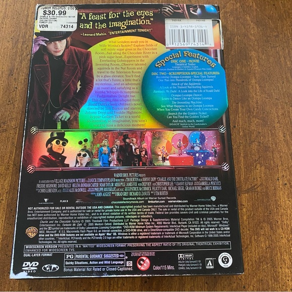 Charlie And The Chocolate Factory 2 Disc Deluxe Edition DVD - Picture 4 of 8